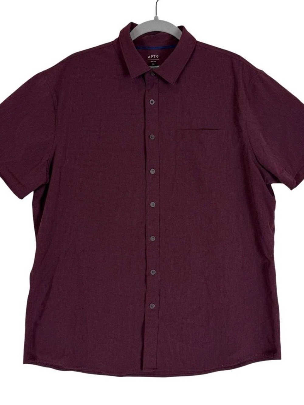 Apt. 9 Men's Short-Sleeve Button-Down Shirt - Burgundy
